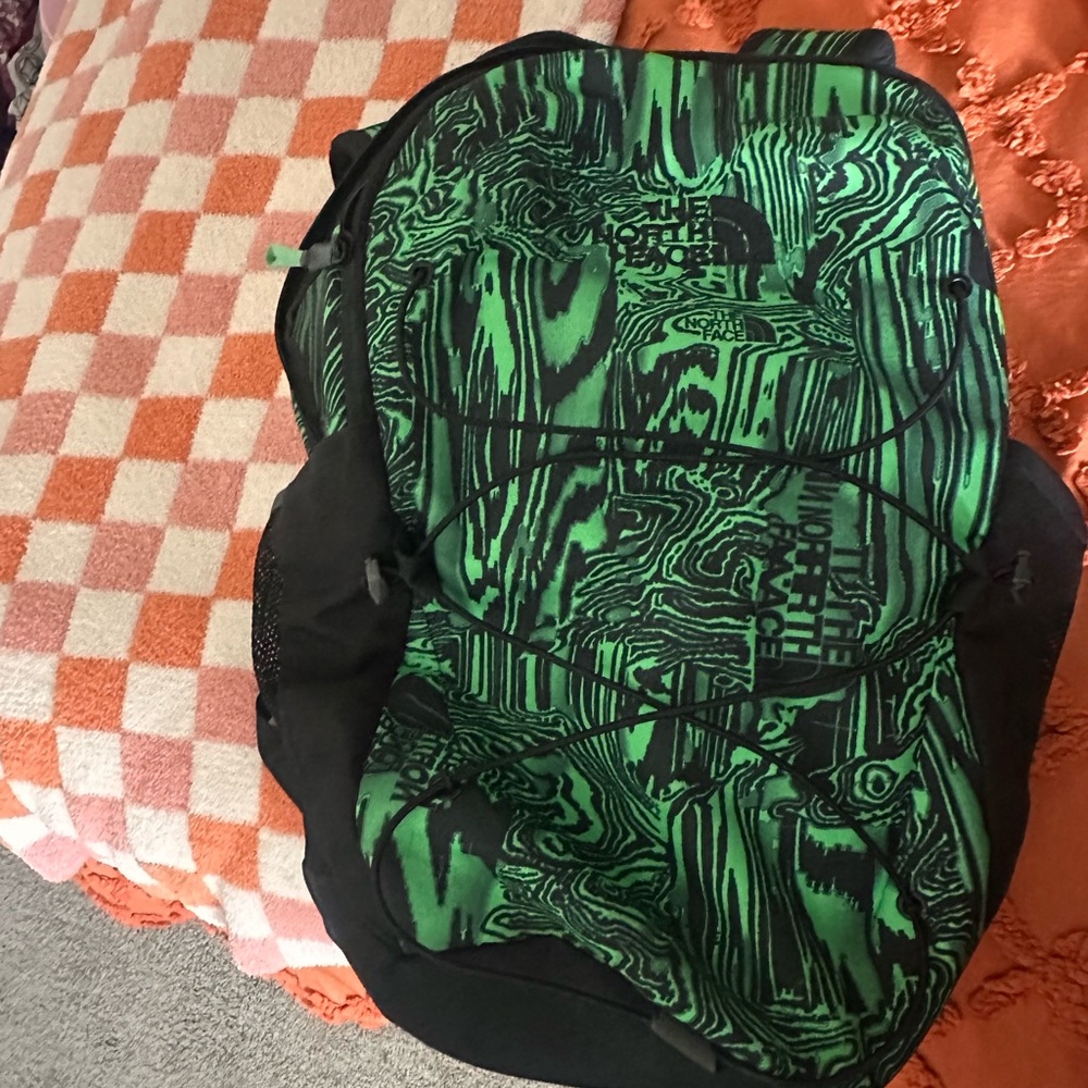 The North Face Green and Black Tech-Inspired Backpack